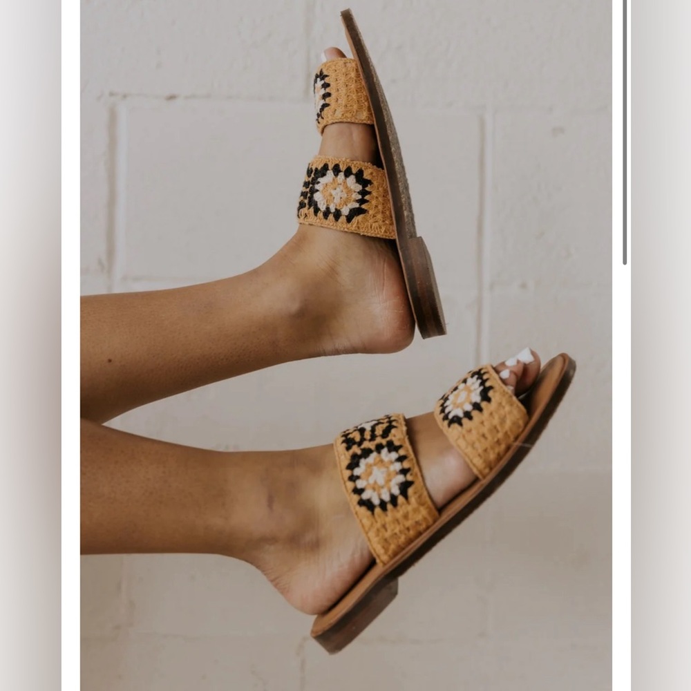 Free People crocheted sandals